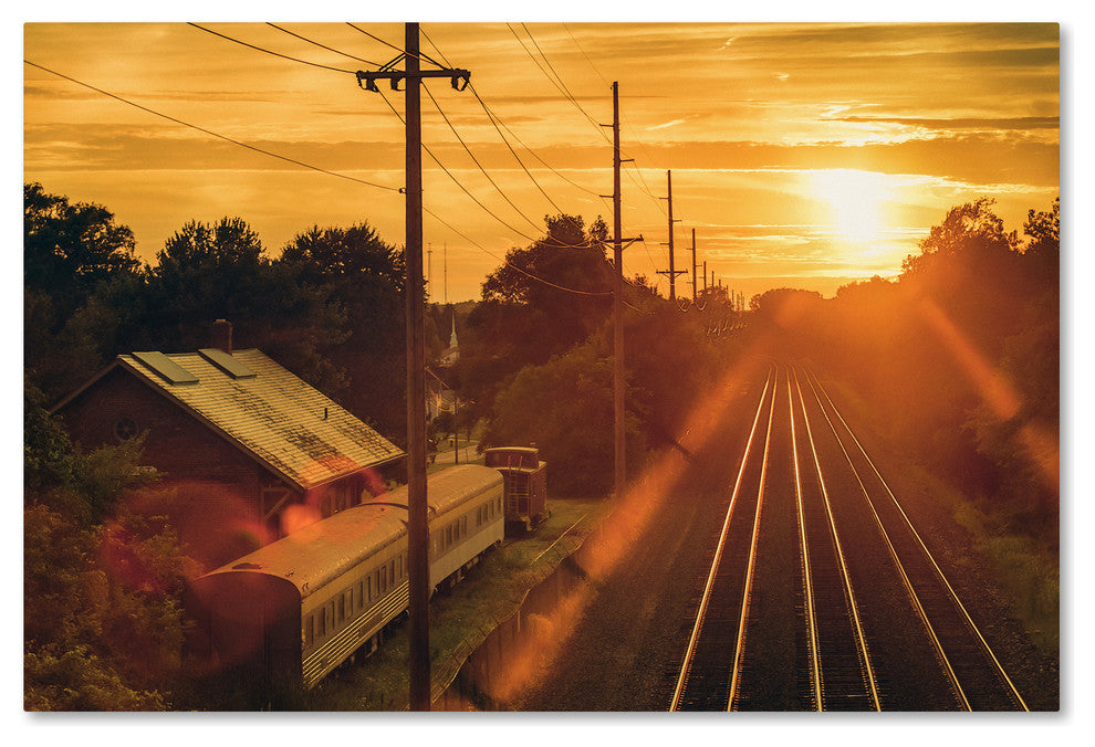 Jason Shaffer 'Train Depot' Canvas Art, 32x22