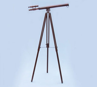 Floor Standing Antique Copper Griffith Astro Telescope 64'', Vintage Telescope