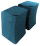 Three Story Seating, Cerulean, 18" X 16" X 24"