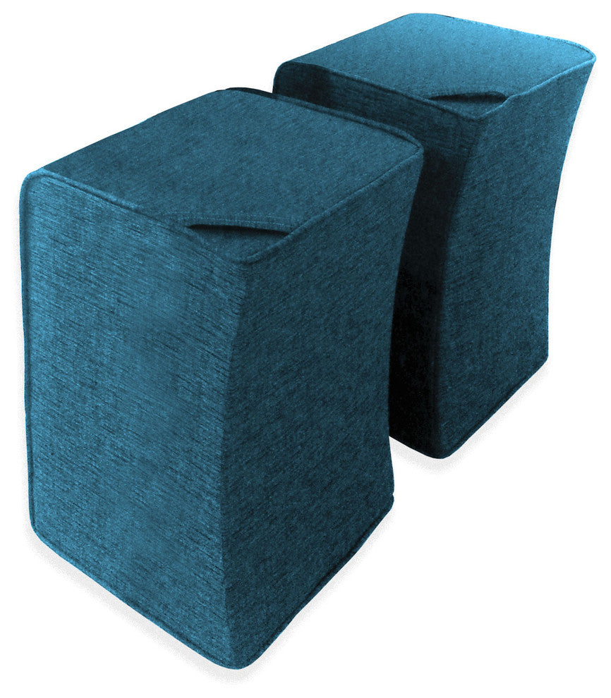 Three Story Seating, Cerulean, 18" X 16" X 24"