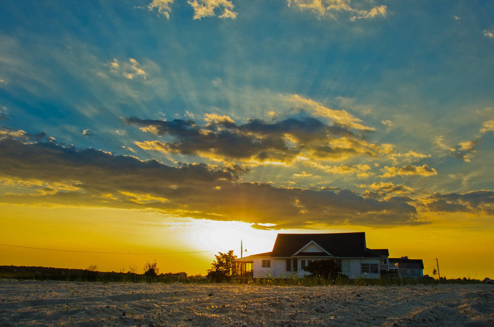 Sunset at Bowers Landscape Photo, Coastal Unframed Wall Art Print, 16" X 20"