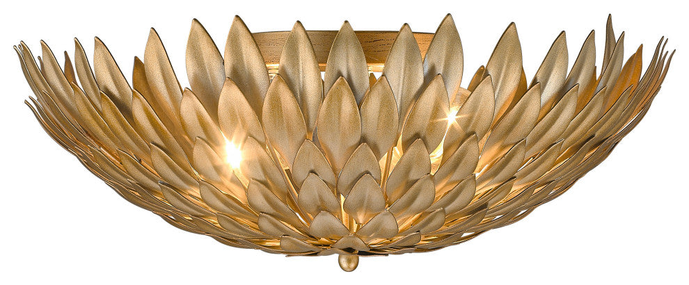 Gold Leaf Flushmount