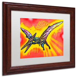 Dean Russo 'Pterodactyl' Matted Framed Art, Wood Frame, White Mat, 14x11