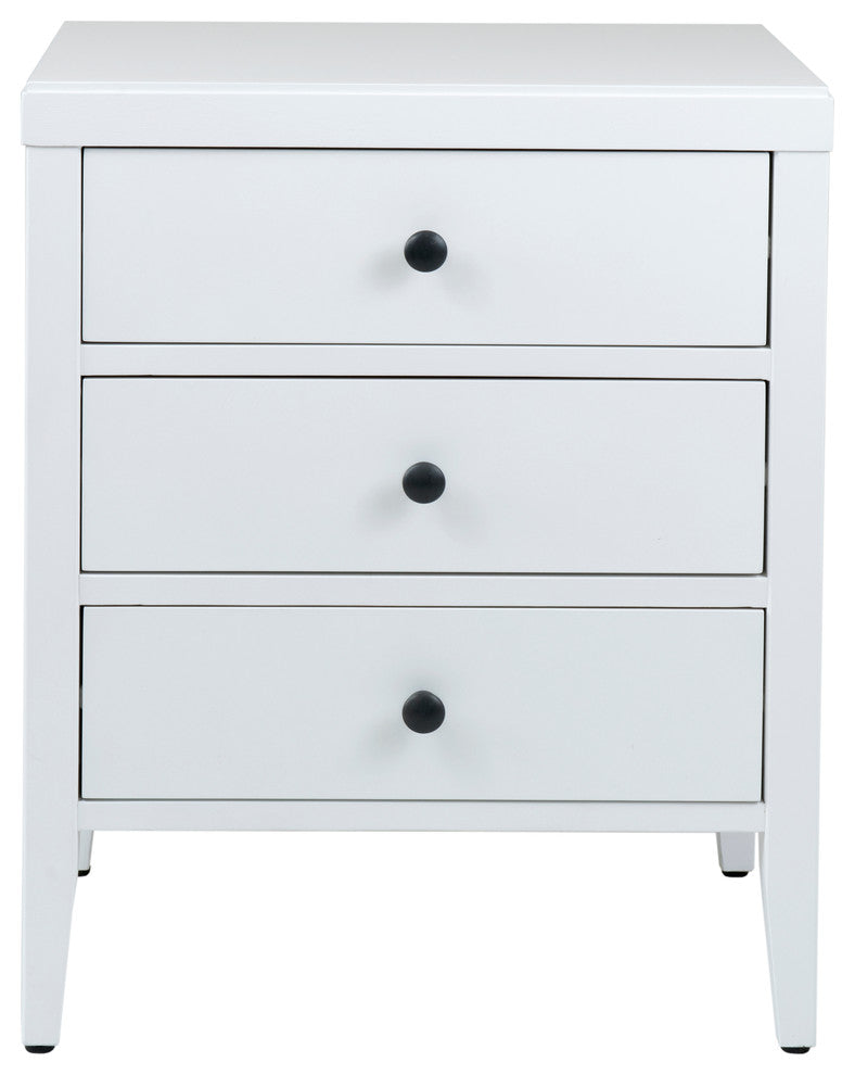East at Main Webb Acacia Wood Rectangle Accent Table, White