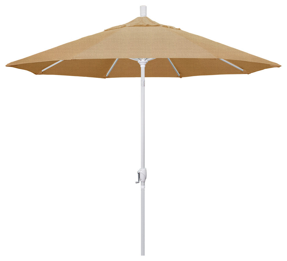 9' Aluminum Umbrella Push Tilt, Sunbrella, Linen Sesame