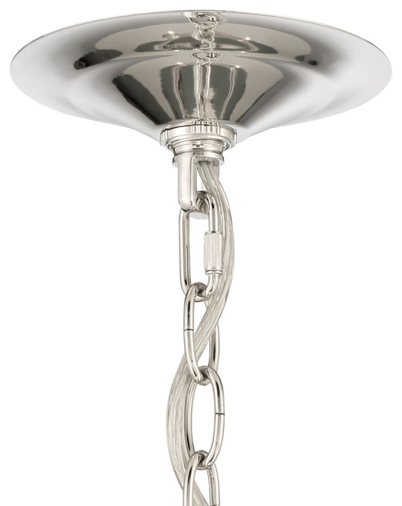 Ashland 8-Light Statement Round Nickel Chandelier
