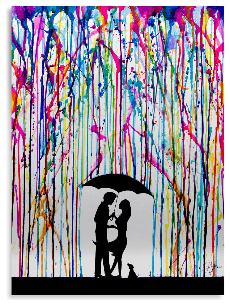 Marc Allante 'Two Step' Floating Brushed Aluminum Art, 16x22