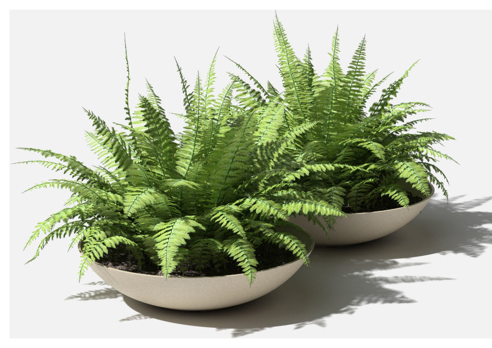 Lane Round Planter Bowl, Sand, 32'''', 2 Pack