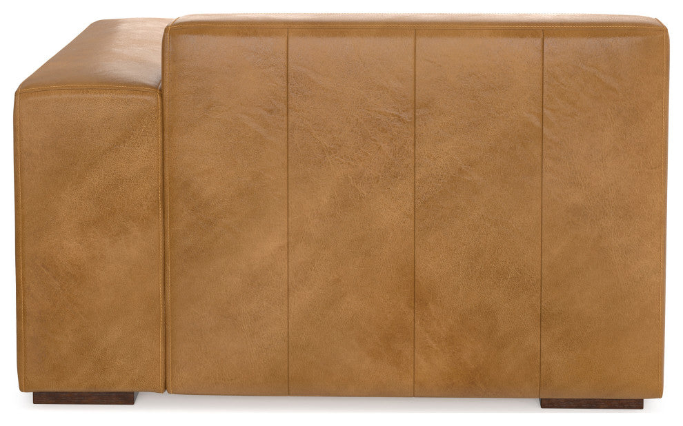 Rex Right-Arm Sofa Module in Genuine Leather