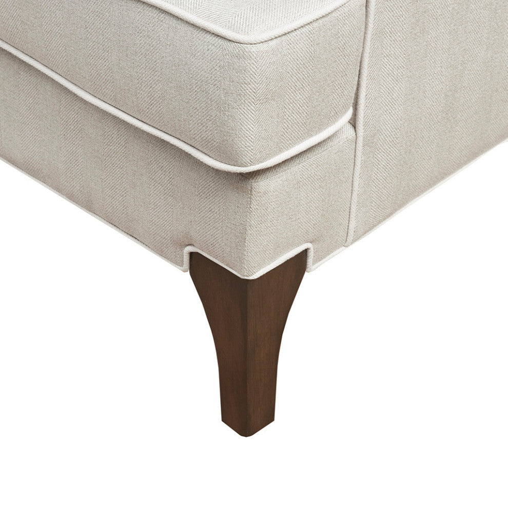 Madison Park Signtuare Collin Arm Chair, Cream
