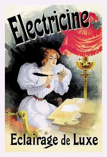 Electricine - Eclairage de Luxe - Framed Paper Poster 20" x 30"