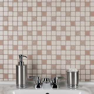 Crystalline Square Beige Porcelain Floor and Wall Tile