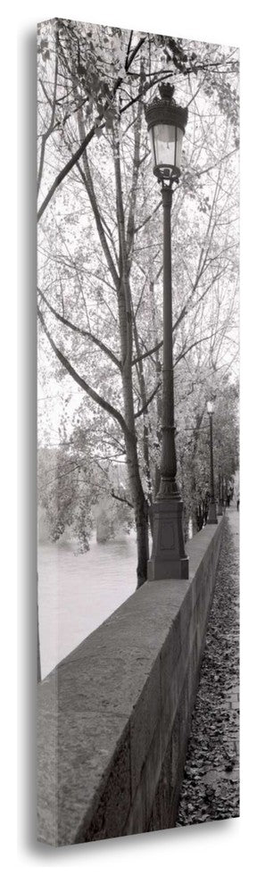 "Seine Promenade" By Alan Blaustein, Giclee Print on Gallery Wrap Canvas