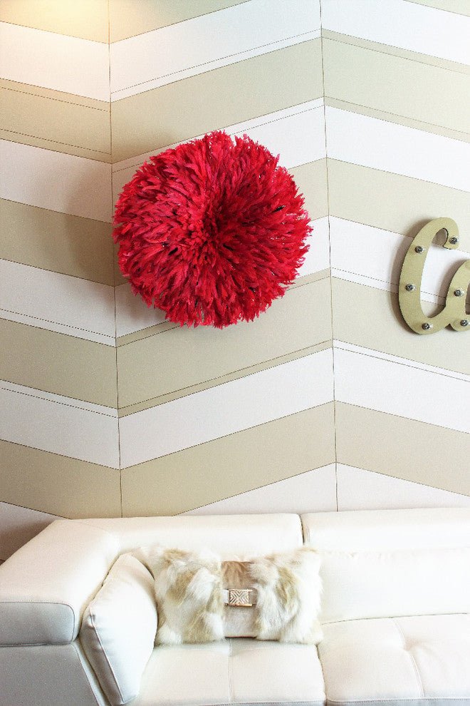Large Red Juju Hat Wall Decor