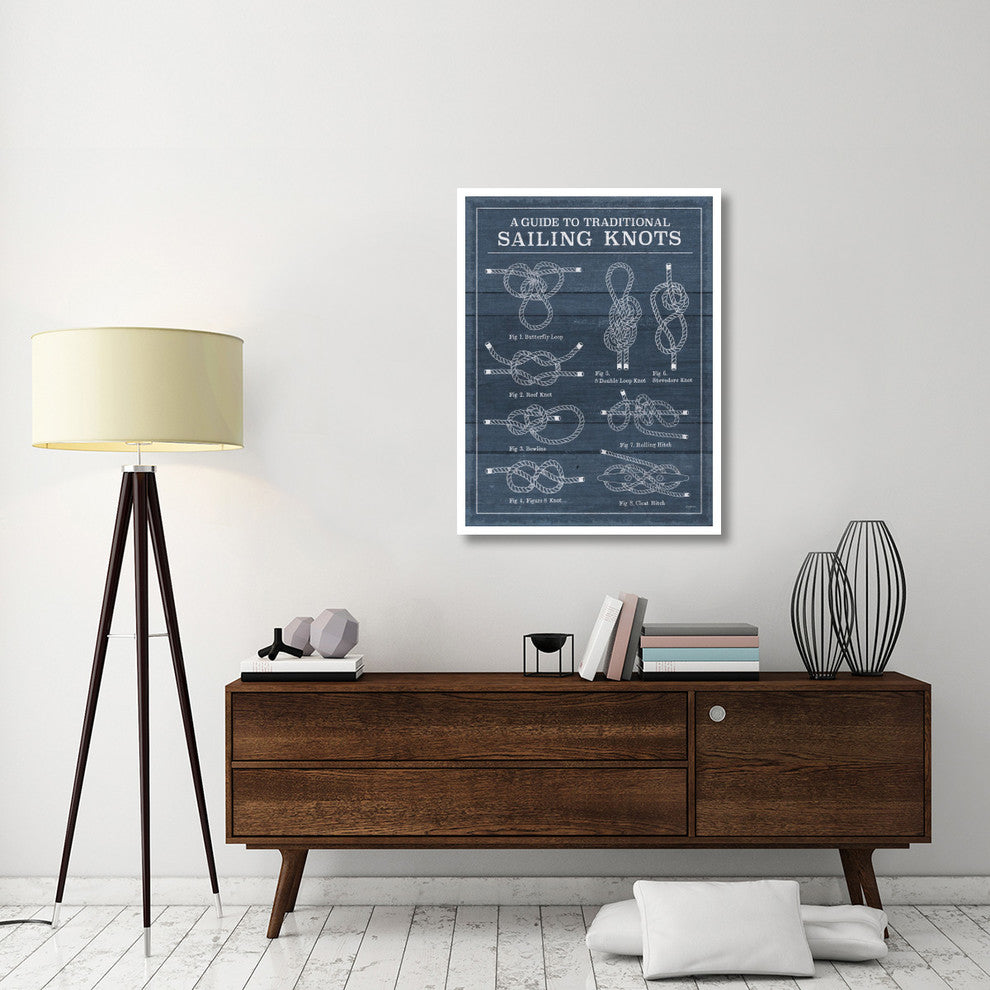 "Vintage Sailing Knots I" Digital Paper Print by Mary Urban, 32"x42"