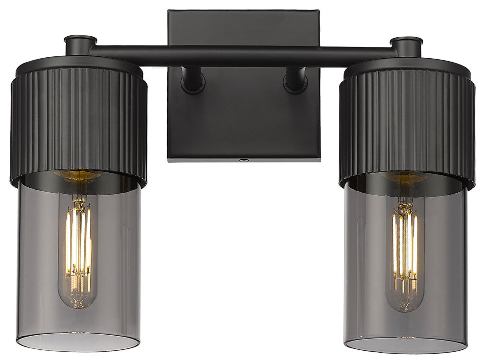 Innovations Bolivar 2 14" Bath Vanity-Light Matte Black