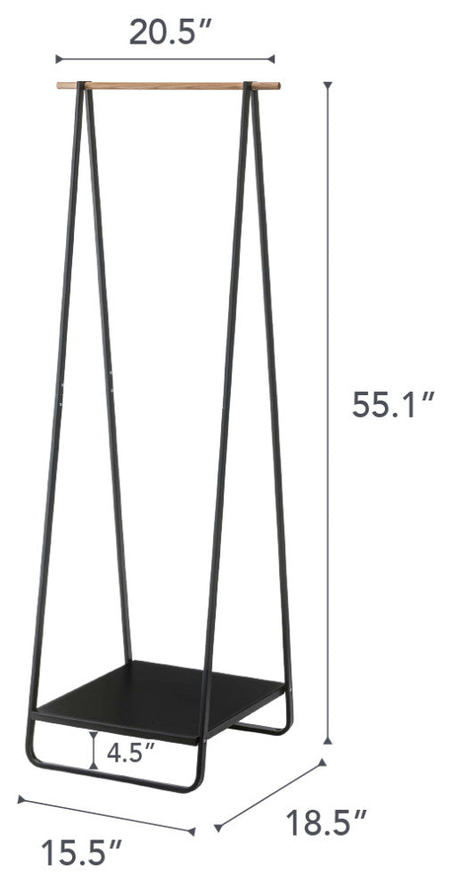 Tower Freestanding Hanger, Black