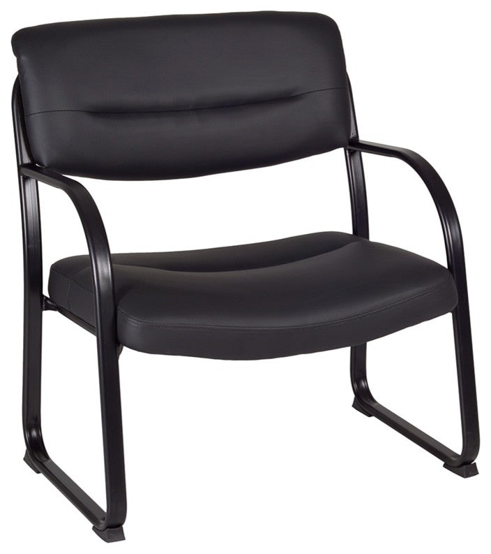 Crusoe Big And Tall Side Chair, Black
