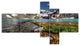Crystal Clear Creek in Mountains, Landscape Canvas Art, 60"x32", 5 panels