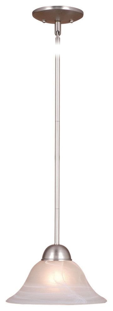 Da Vinci 10" Mini Pendant, Brushed Nickel