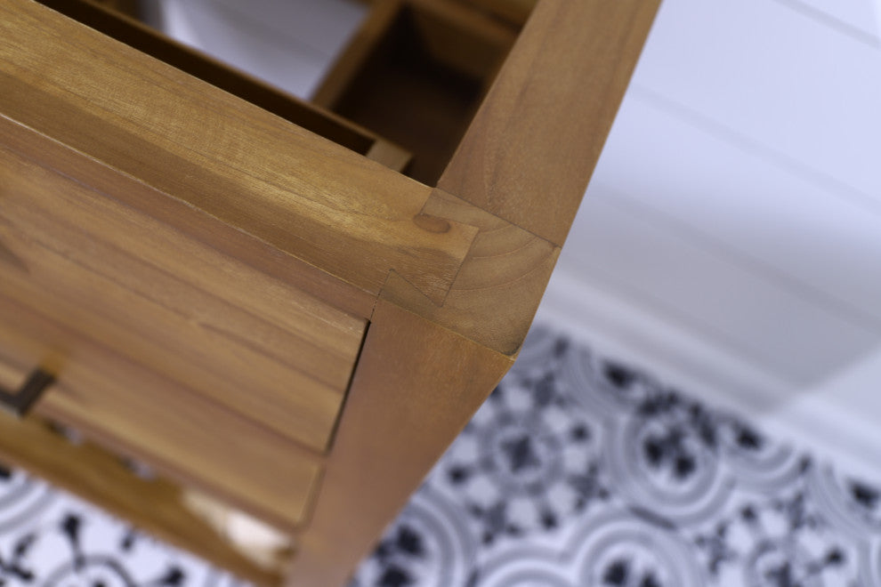 Willow Collection Parker Bathroom Vanity in Distressed Gray with 2 IN Calacatta