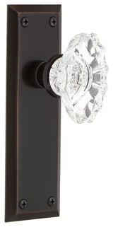 New York Plate Passage Chateau Knob, Timeless Bronze