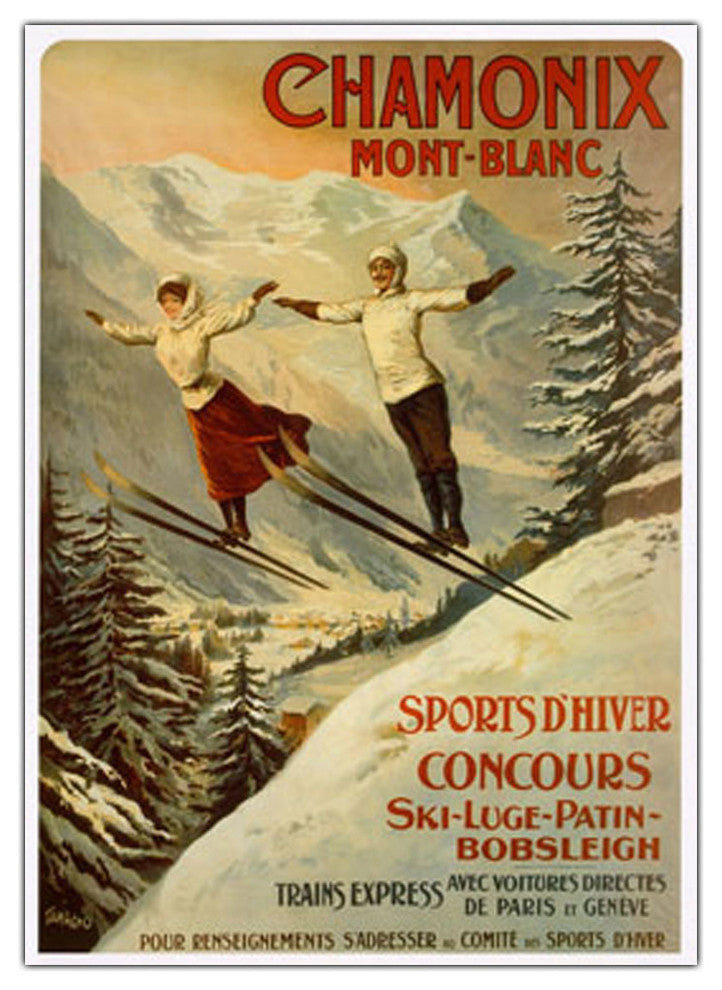 ''Chamonix Mont Blanc'' Canvas Art