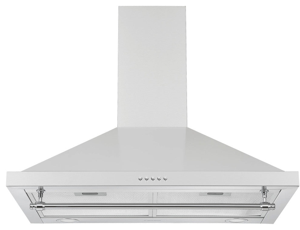 Ancona Convertible 30" Vintage Style Wall Pyramid Range Hood, Stainless Steel
