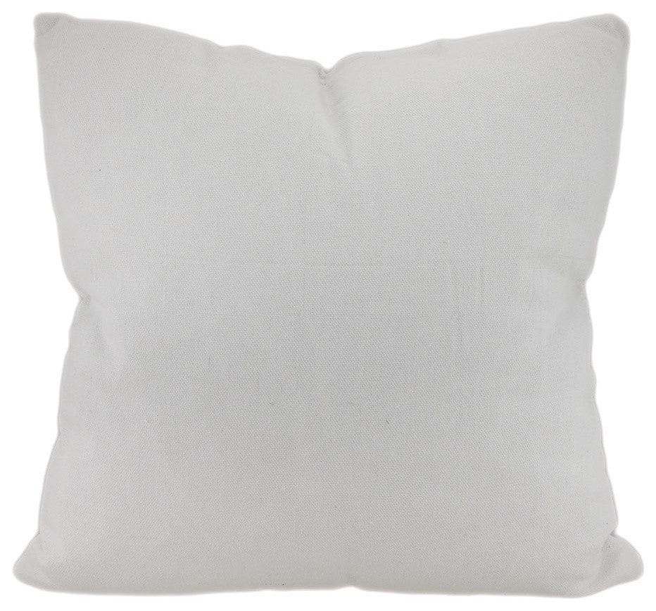 Land and Sea White and Blue Life Preserver Decorative Throw Pillow 16in.