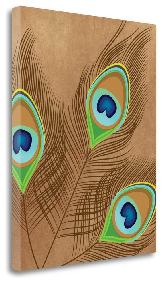 "Peacock Feather II" By Tamara Robinson, Giclee Print on Gallery Wrap Canvas