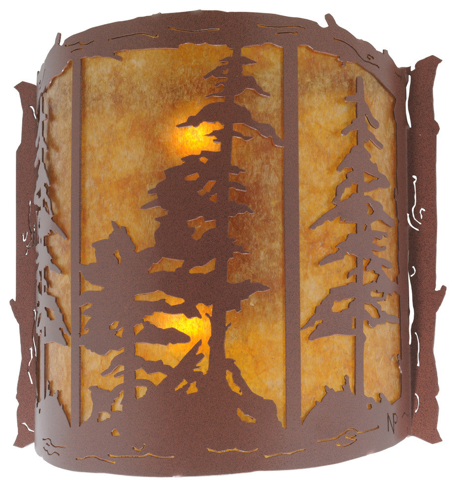 15 Wide Tall Pines Wall Sconce