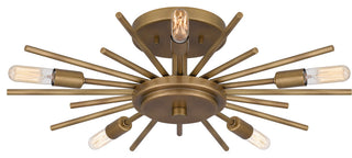 Quoizel QSF6158 Mesquite 5 Light 22"W Semi-flush Ceiling Fixture - Weathered