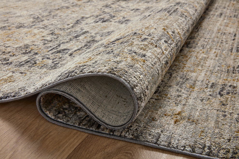 Jean Stoffer x Loloi Katherine Charcoal / Gold 11'-6" x 15'-7" Area Rug