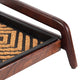 Single-Tier Brown Stand With 3-Pair Rubber Boot Tray Galapagos