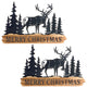 Merry Christmas Sign, 2-Piece Set