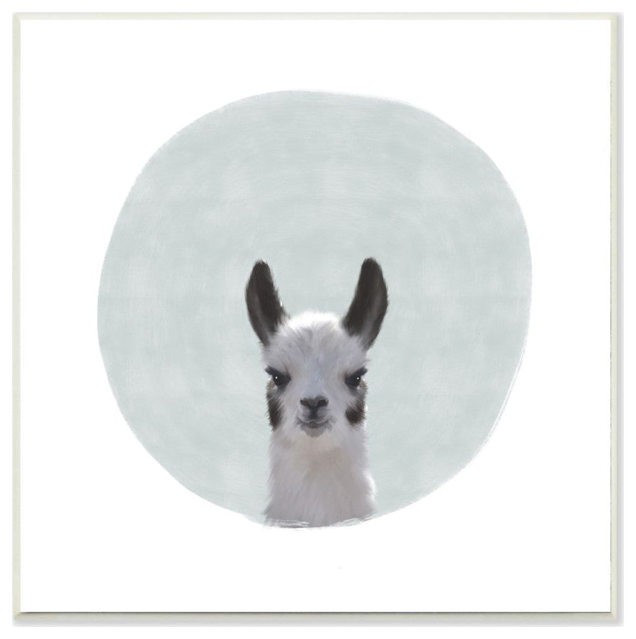 Baby Llama Animal Kids Painting, 12"x12"