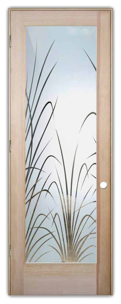Interior Prehung Door or Interior Slab Door - Wispy Reeds - Douglas Fir...