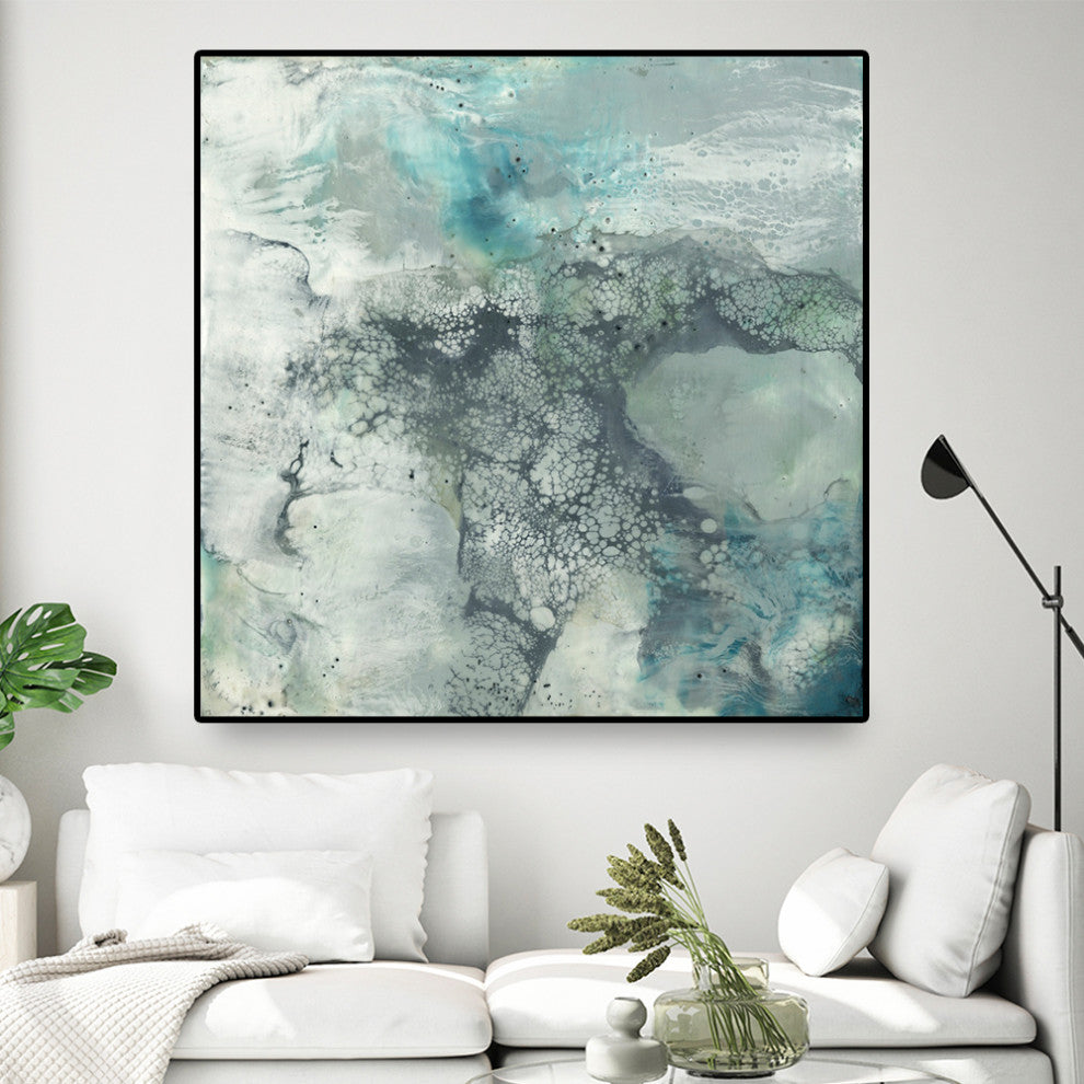 "Sea Lace I" Oversized Framed Canvas, 45" x 45"