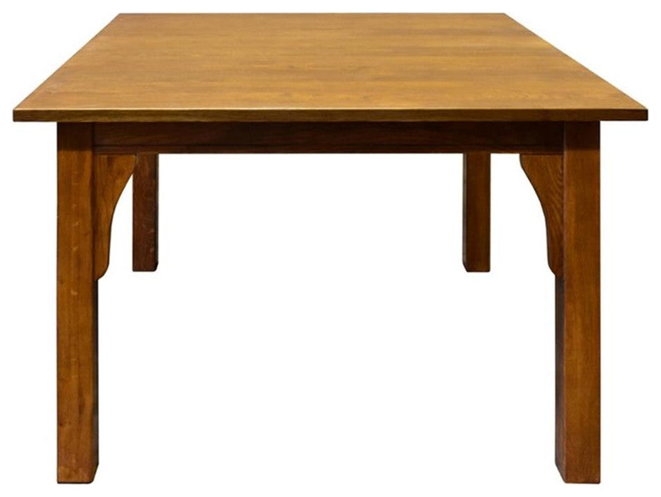 Crafters and Weavers Mission Style White Oak Square Dining Table