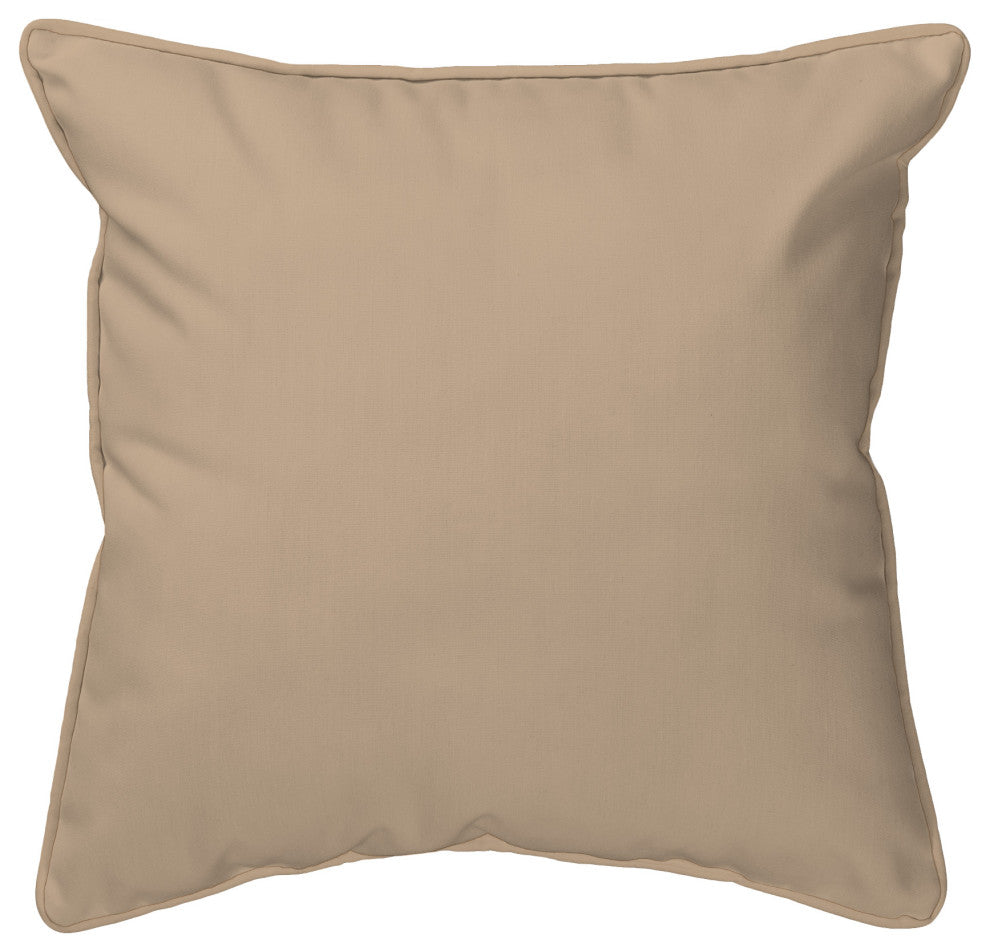 Blue Coral Extra Large Zippered Pillow 22x22