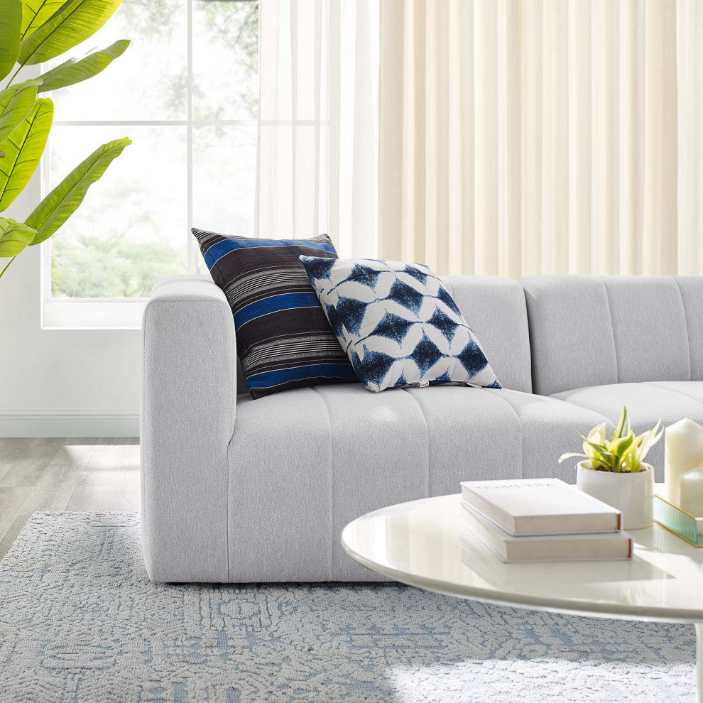 Loveseat Sofa, Fabric, Ivory White, Modern, Living Lounge Hotel Hospitality