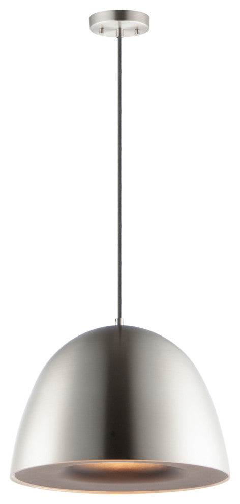ET2 E24914 Fungo 16"W LED Pendant - Black / Satin Brass