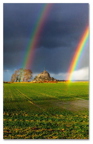 'Double Rainbow' Canvas Art by Mathieu Rivrin