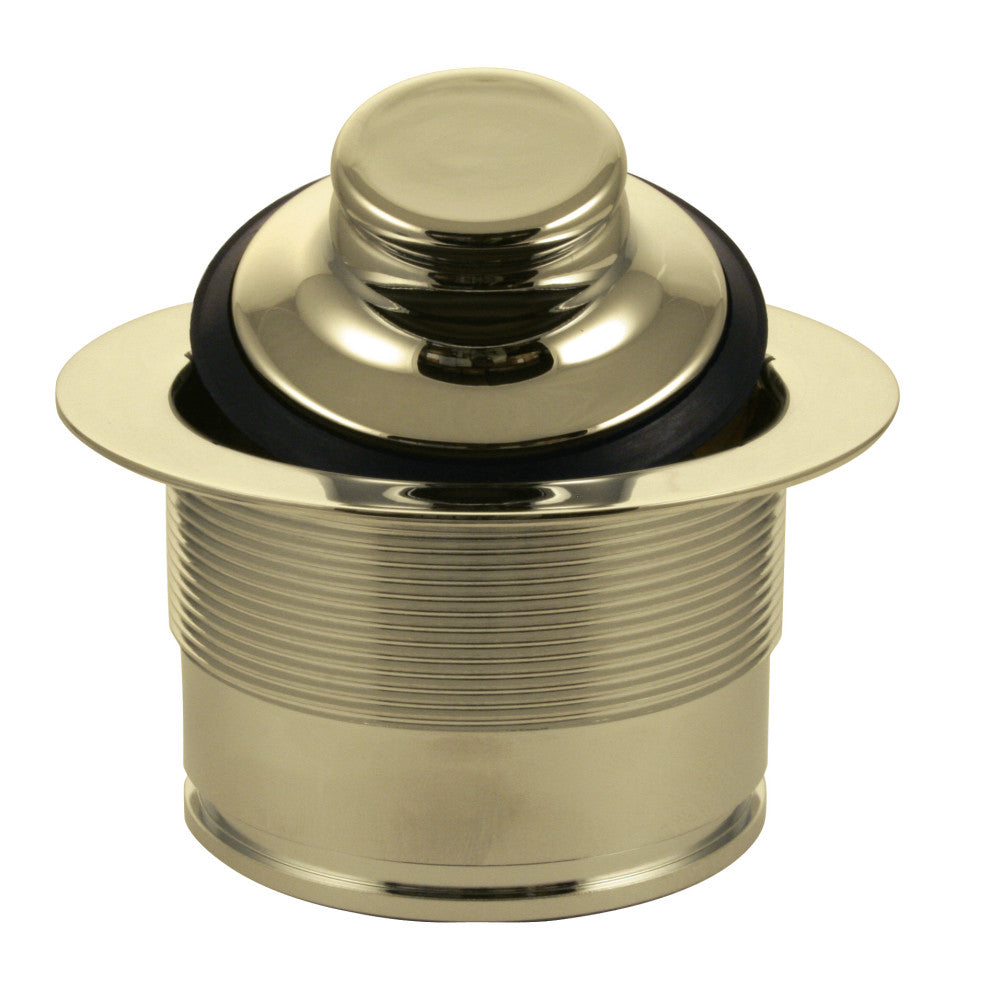 Ez-Mount Style Disposal Flange And Stopper In Polished Brass, Polished Brass