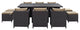 Espresso Mocha Reversal 11-Piece Outdoor Patio Dining Set