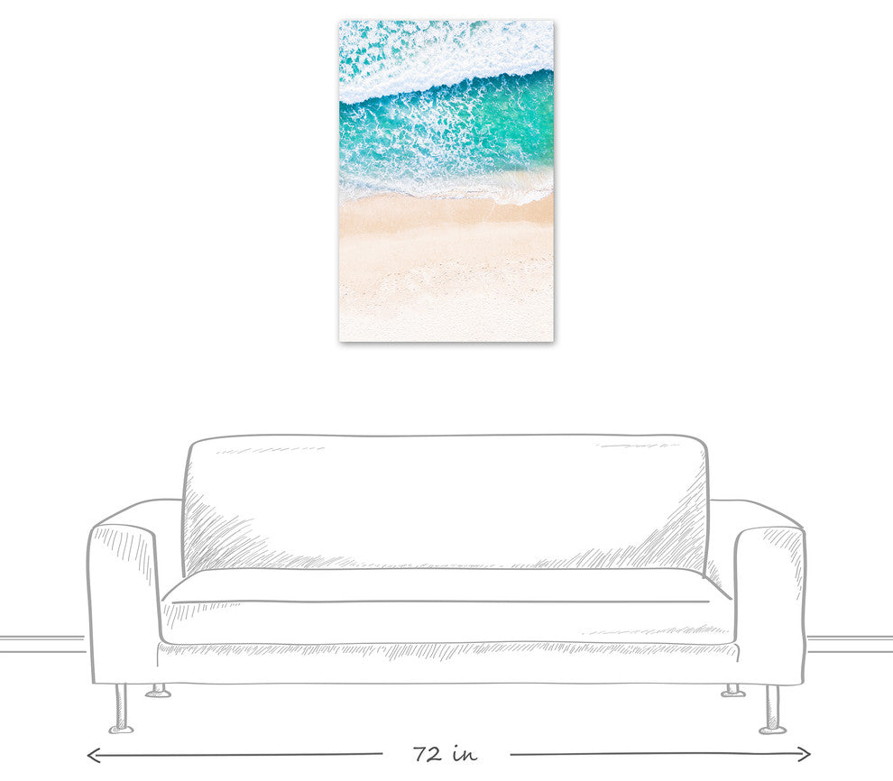Beachy Waves 24x36 Canvas Wall Art