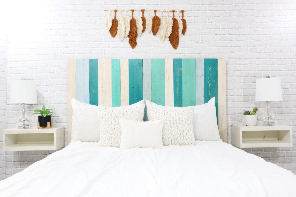 Handcrafted Headboard, Hanger Style, Serenity Mix, Queen