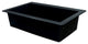 Radius 33" silQ Granite Drop-in Single Bowl Kitchen Sink with 2 Holes in Black