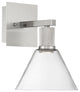 Access Port Nine 1-Light Martini LED Wall Sconce Brushed Steel