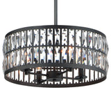 Maxim 21815BC Madeline 4 Light 20"W Crystal Pendant - Black